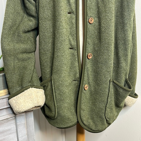 Northern Reflections Green Teddy Jacket - Picture 4 of 5